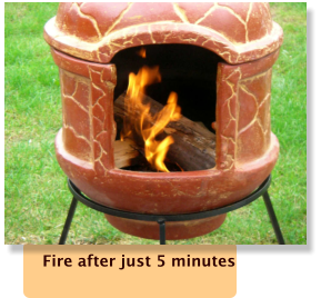 Fire after just 5 minutes